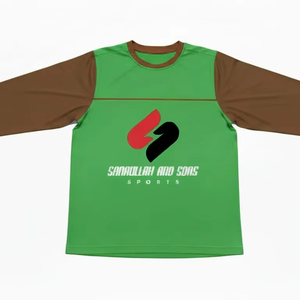 เสื้อสเวตเชิ้ตแขนยาวสำหรับผู้ชาย พิมพ์โลโก้ได้ แห้งเร็ว ระบายอากาศได้ดี ผลิตจากโพลีเอสเตอร์ เหมาะสำหรับออกกำลังกาย เล่นกีฬา รับผลิตแบบ OEM - Product Image 4