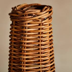 Tangled <b>Wire</b> Nest Rattan <b>Lampshade</b> Open Web Pendant Light Shade Rustic Brown Bottle Silhouette Hanging Lamp - Product Image 2