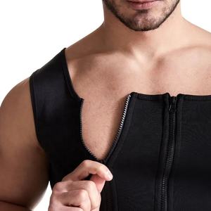 Chaleco de poliéster con doble cremallera para hombre, traje de fitness - Product Image 6