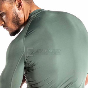 Service OEM, qualité supérieure, rashguards BJJ de couleur unie, style unique, utilisation en extérieur, rashguards - Product Image 6