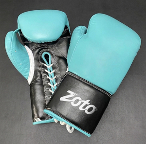 Professional Lace Up Boxing Gloves Leather Fight Gloves for Competition Sparring Training with Premium <b>Foam</b> <b>Padding</b> - Product Image 4