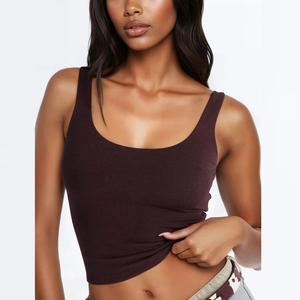 Nueva llegada: Sujetadores deportivos transpirables con cuello cuadrado, tops tipo racerback, camisetas sin mangas casuales de secado rápido para mujer, hechas en Bangladesh. - Product Image 2