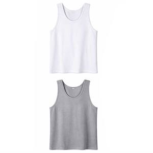 Débardeur décontracté personnalisé pour hommes, col rond, en coton et élasthanne tricoté, séchage rapide, vente en gros - Product Image 2