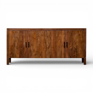 Meuble d'appoint rétro pour salle à manger, meuble TV sur mesure en bois massif, salon avec cadre en teck d'Indonésie - Product Image 3