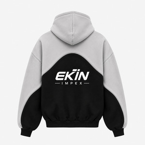 เสื้อฮู้ดดี้โอเวอร์ไซส์ผู้ชาย ผ้าฟลีซหนานุ่ม สไตล์สตรีทแวร์ พิมพ์ลายกราฟิก เสื้อสวมหัวลำลอง - Product Image 4
