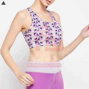 Soutien-gorge de sport écologique à prix de gros, soutien-gorge de sport personnalisé, haut de fitness antichoc, soutien-gorge de course pour femmes - Product Image 4