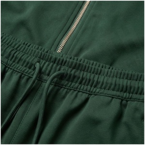 <b>Women</b> Green <b>White</b> Color Blocking Tracksuit Full Sleeve Zipper Stand Collar Sporty <b>Jogger</b> Set Autumn Breathable Polyester Cotton - Product Image 5