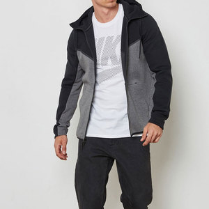 Sweat-shirt à capuche zippé pour homme, manches longues, en coton confortable, veste décontractée pour la course à pied, le fitness et la mode urbaine - Product Image 3