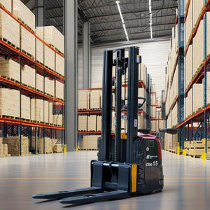 Apilador de paletas eléctrico de nuevo diseño, 1,6 M, 2,5 M, 3 metros, 2 toneladas y 2,5 toneladas, Walkie, elevador de mano hidráulico, carretillas elevadoras alimentadas por batería, venta - Product Image 6