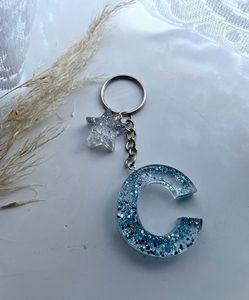 Llavero de Resina Hecho a Mano con Diseño de Letra Personalizada, Colorido y Personalizado para Bolsos, Mochilas, Llaves, Regalos - Product Image 5