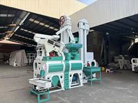 Mini-décortiqueuse de riz combinée / Décortiqueuse automatique de paddy 1000 kg/h / Unité de traitement du riz à petite échelle à vendre