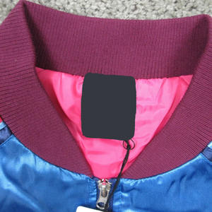 Chaqueta Bomber de Satén Personalizada al por Mayor, Bordada, Deportiva, Ecológica, Unisex - Product Image 3