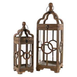 Trendy <b>Set</b> Of 2 Wooden Candle Stick Holder <b>Lantern</b> For Home Decor For Gifting For Festive Decor For Bedroom Decor - Product Image 4