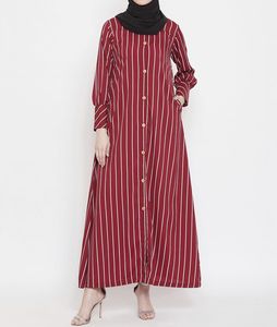 Beautiful Best Style Modest Abaya Robe Islamic Clothing Front Open Muslim Women Long Dress Polyester Floral Clothing Gulf Cloths - Product Image 1