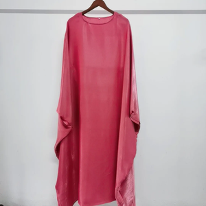 ชุดมุสลิมสำหรับผู้หญิงในเดือนรอมฎอน อบายา อีด จิลบาบ เคบายา ผ้าซาติน แขนค้างคาว คาฟตัน ชุดคลุม ฮิญาบ ชุดกิโมโน เสื้อผ้าอิสลาม นิقاب - Product Image 1