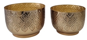 Linea Exports Inc High Quality Metal Hammered Planter Home Decor Flower Pot <b>Table</b> Decorative <b>Plant</b> in Reasonable Price by Indian - Product Image 6