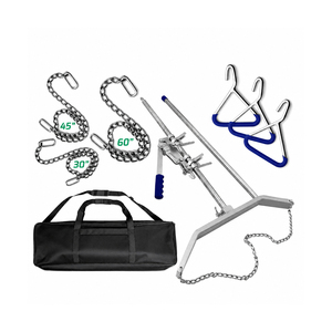 Juego completo de 7 piezas de instrumentos quirúrgicos personalizados para extracción de terneros: mango y cadenas OB para parto de ganado - Product Image 3