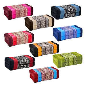 Oreiller de méditation rectangulaire léger bio Kapok Thai pour yoga sommeil relaxation utilisation en extérieur - Product Image 6