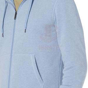 เสื้อฮู้ดซิปผู้ชายแบบสั่งทำพิเศษ คุณภาพสูง สีพื้น ผ้าฝ้าย 100% สวมใส่สบาย ไซส์ใหญ่ - Product Image 4
