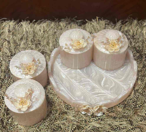 Ensemble de 2 pots à fruits secs en résine, design antique, peints à la main, écologiques, faits à la main, de qualité supérieure, au meilleur prix - Product Image 3