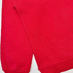 1.1 3355 Pull unisexe en coton 100% avec motif lettres entièrement orné de strass, tricoté, à capuche, coupe-vent, écologique, en polaire épaisse pour l'hiver - Product Image 5