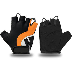 <b>Pre</b> Curved Microfiber <b>Workout</b> Gloves <b>Women</b> Men Half Finger Anti Slip Padded Palm Breathable Gym Fitness Gloves - Product Image 4