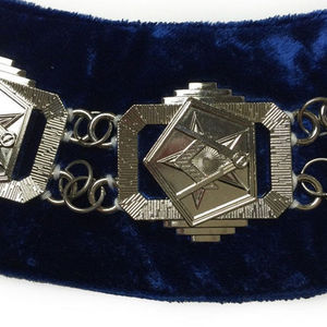 Colliers de réglementation pour Grands Officiers de Malte, en tissu de haute qualité, plaqués or, insignes maçonniques brodés, écharpe de collier Apton - Product Image 3