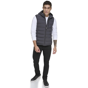Custom Men Puffer Vest Outer Street Wear Style Fashion Winter Clothes Quilted Waistcoat Padded Puffer Vests Men's Women's <b>Gilet</b> - Product Image 3