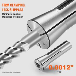 Set di 13 Pinze di Precisione R8 1/8FT 7/8FT 45° #   Mandrino portafresa 0.0012"/30 µm TIR 13, Scatole di stoccaggio etichettate per portautensili - Product Image 5