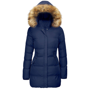 Solid Trader Cozy Urban Explorer Wind Resistant <b>Extra</b> Warm <b>Padded</b> Quilted <b>Long</b> Length Hooded <b>Coat</b> Women <b>Long</b> Puffer Jacket - Product Image 3