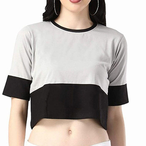 เสื้อยืดผู้หญิงทรงปกติ ผ้าฝ้าย 92% แฟชั่นฤดูร้อน คอกลม ผ้าแคนวาส ระบายอากาศได้ดี เป็นมิตรกับสิ่งแวดล้อม ดีไซน์ล่าสุด - Product Image 1