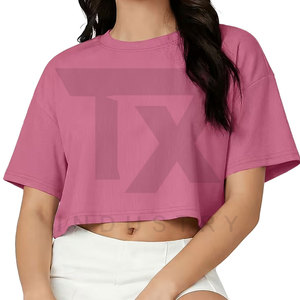 Custom Logo Formal Women's <b>Crop</b> <b>Tops</b> Spandex/Polyester Summer Quick Dry & Breathable - Product Image 3