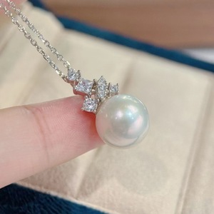 สร้อยคอมุกน้ำจืดขนาด 7-8 มม. สำหรับผู้หญิง ดีไซน์โดดเด่น พร้อมสายคล้องคอ เหมาะเป็นของขวัญ - Product Image 1