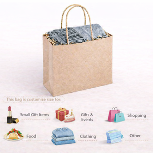 Bolsa de Regalo de Papel Kraft de Lujo Personalizada para Ropa, MOQ Bajo, con Logotipo de Marca Privada para Promoción en Supermercados - Product Image 2