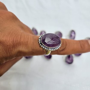 Natural Gemstone <b>Rings</b> Women's Claw <b>Set</b> Princess Cut Wedding Anniversary Trendy Jewelry Alloy Metal German <b>Silver</b> SS925 - Product Image 1