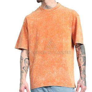 T-shirt homme 100% coton, effet délavé, col rond, coupe ample, haute qualité. - Product Image 4