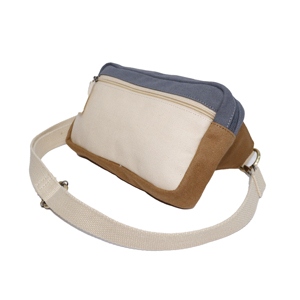 Bolso Bandolera de Lona Personalizado |   Bolso de Hombro Ajustable de Lona |   Riñonera de Viaje con Bolsillos Organizadores OEM ODM - Product Image 2