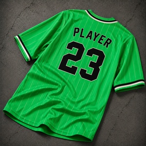 Uniforme de baseball imprimé de haute qualité, maillot d'équipe personnalisé, manches courtes, polyester respirant, vêtements de sport, fabrication OEM ODM - Product Image 5