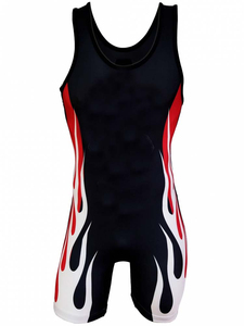 Combinaison de lutte personnalisée pour hommes, tenue de sport décontractée avec technique de lavage, combinaisons de lutte sublimées en gros - Product Image 3