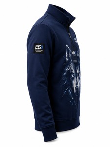 Nouvelle Arrivée Sweat-shirts Homme en Tissu Chaud Respirant à Demi-Zip Coupe Classique Personnalisable Grammage Lourd Service OEM - Product Image 4