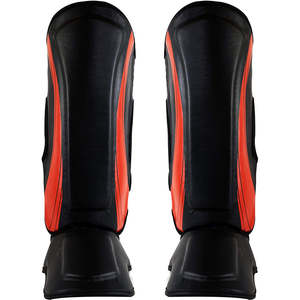 Protège-tibias en cuir MMA Muay Thai Kickboxing – Meilleures ventes - Product Image 1