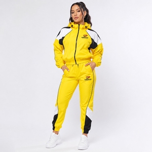 <b>Womens</b> Windbreaker Tracksuit Stylish Sports Set <b>Lightweight</b> <b>Jacket</b> and Pants for Running Training Fitness and Everyday Wear - Product Image 1