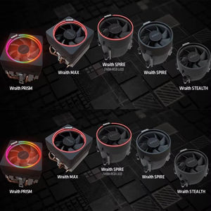 Ventilador RGB Wraith Prism para CPU 7 9 7800X3D/7900X3D/9800X3D, Disipador de Calor Industrial de Cobre y Aluminio Personalizable ODM con 3 Años de Garantía - Product Image 3