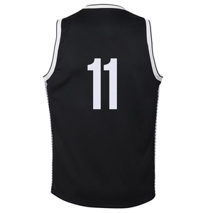 Maillots de basketball personnalisés à logo frontal, respirants, en maille 100 % polyester, antibactériens, sans manches, unisexe – Offre spéciale - Product Image 3