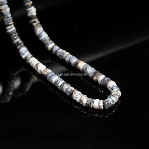 AAA Dendrite <b>Opal</b> Smooth Heishi Tyre Beads 5mm to 6mm Natural <b>Opal</b> Gemstone Beads for Jewelry Making Wholesale Strand in 16 Inch - Product Image 4