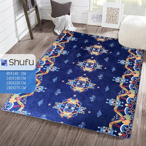 Vente en gros de tapis Shufu respectueux de l'environnement motif abstrait bords épais confortables haute densité - Product Image 6