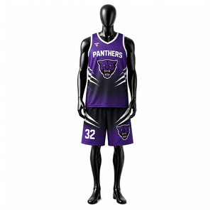 Camiseta de Baloncesto Personalizada para Hombre, de Alta Calidad, con Bordado, Diseño de Leopardo, Malla Transpirable, Sublimación, Uniformes 100% Poliéster - Product Image 4