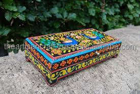 Boîte à bijoux carrée personnalisable en bois massif émaillé poli, faite à la main, pour mariage et fêtes, meilleure qualité, décoration intérieure, artisanat indien - Product Image 4