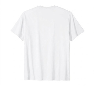 เสื้อยืดคอกลมแขนสั้นสีขาวสำหรับผู้ชาย ผ้าฝ้ายเจอร์ซีย์ ทรงปกติ สไตล์ลำลอง - Product Image 2