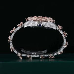 Nouvelle montre en moissanite VVS, montre diamantée, montre classique hip-hop de luxe, montre mécanique automatique à aiguilles pour hommes, fabriquée en Inde - Product Image 2